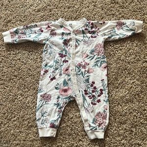 Floral snap pajama